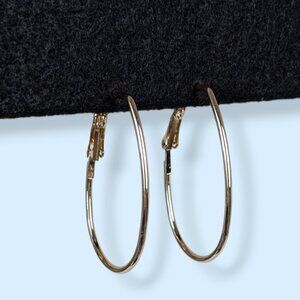 (2/$20) Rounded Rectangle Hoop Earrings